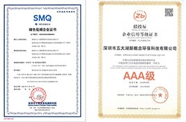SMQ证书&AAA信用证书