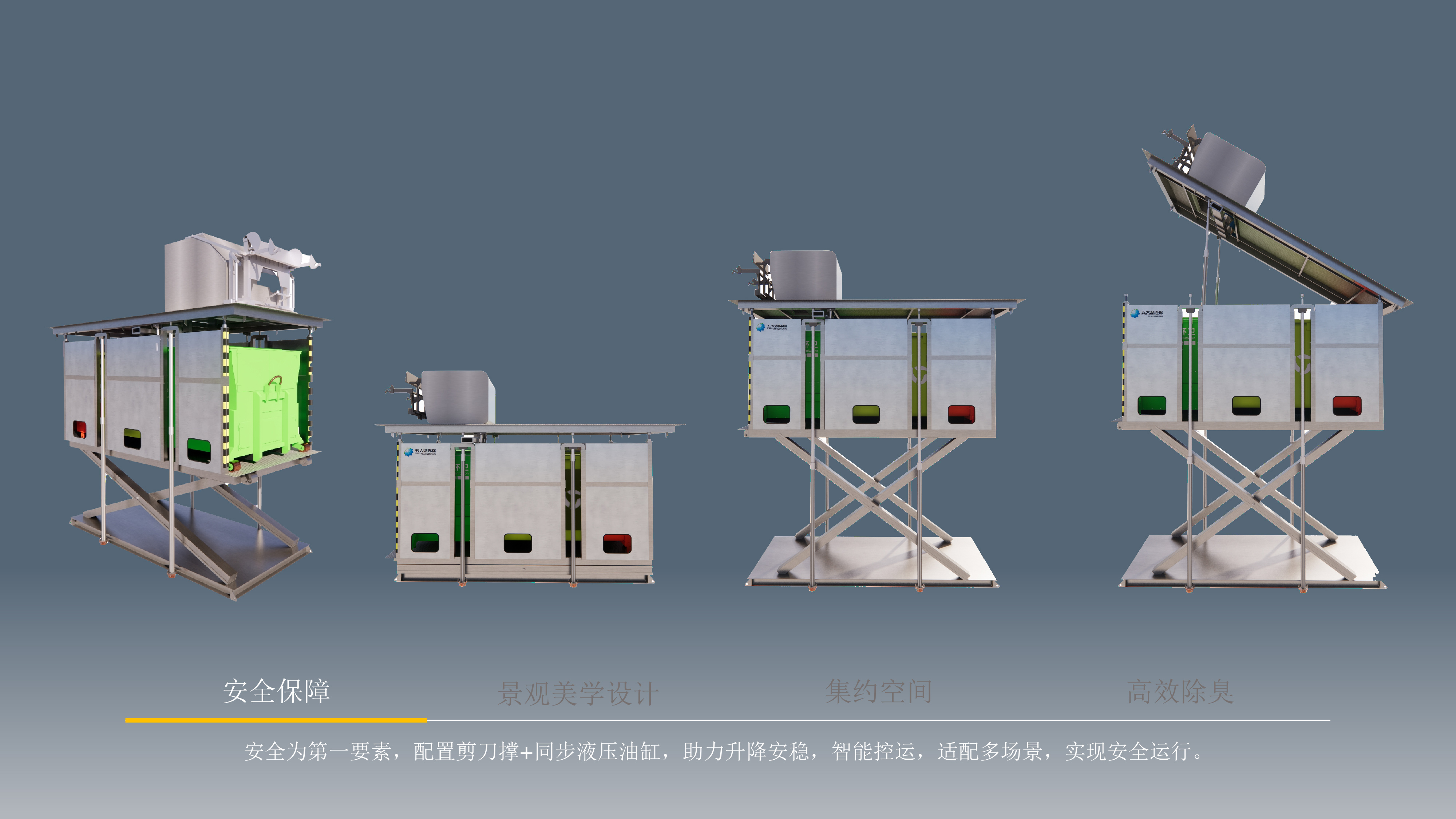 智能地埋式垃圾站压运系统