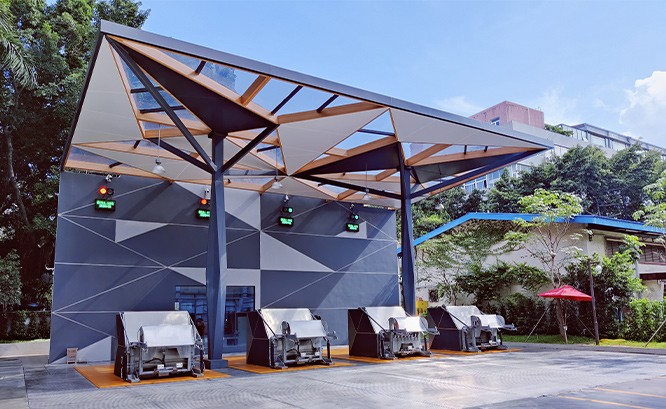 华侨城创意园地埋式垃圾中转站