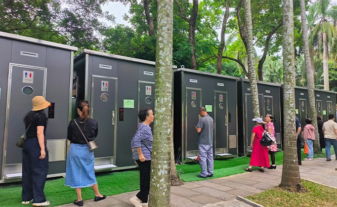 2025深圳簕杜鹃赏花周莲花山公园移动公厕服务