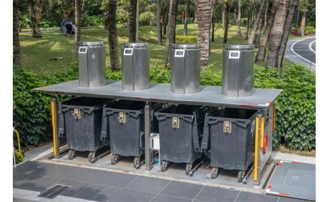 中山公园地埋式垃圾桶