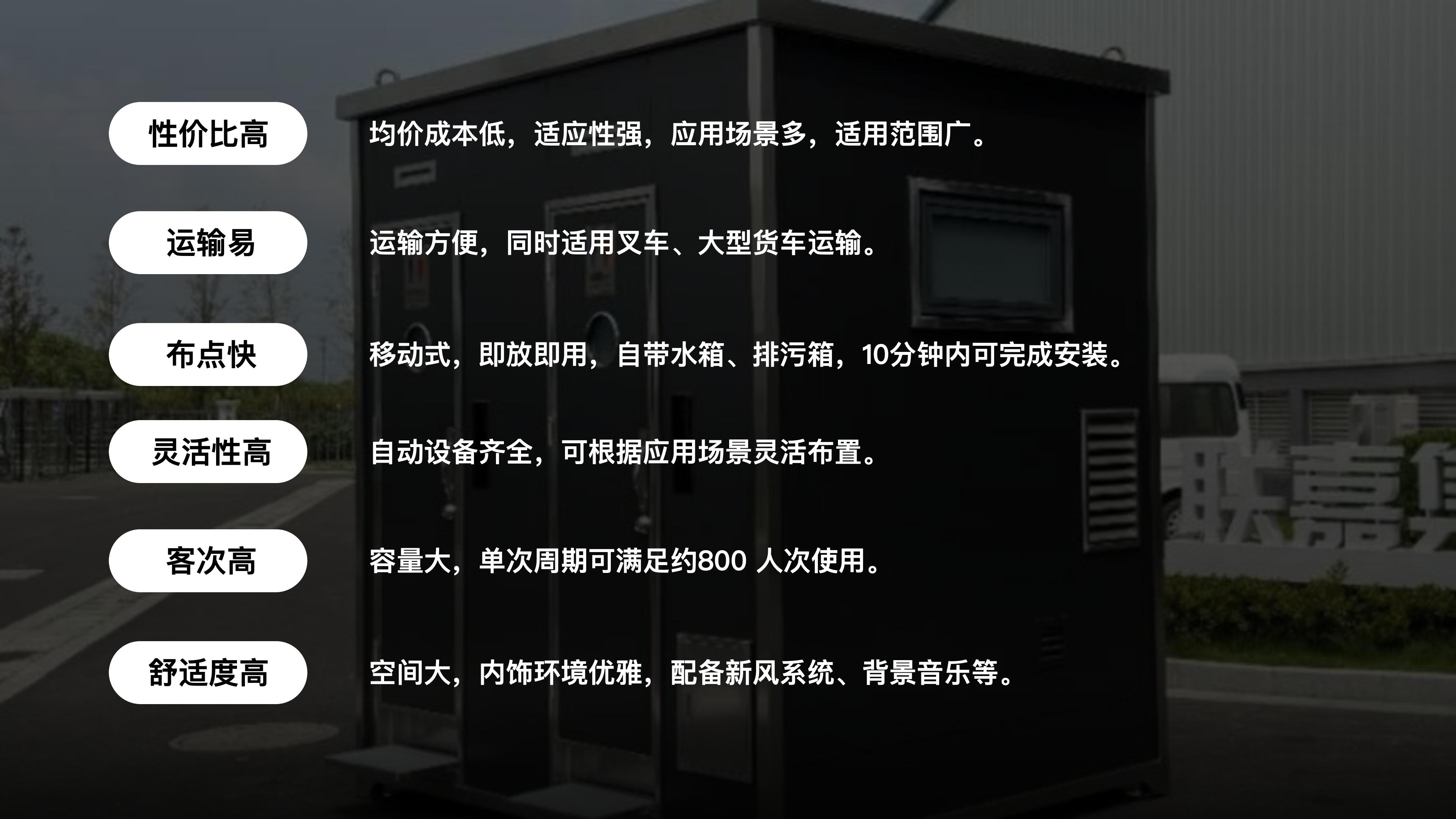 两厕位（坐便）移动卫生间